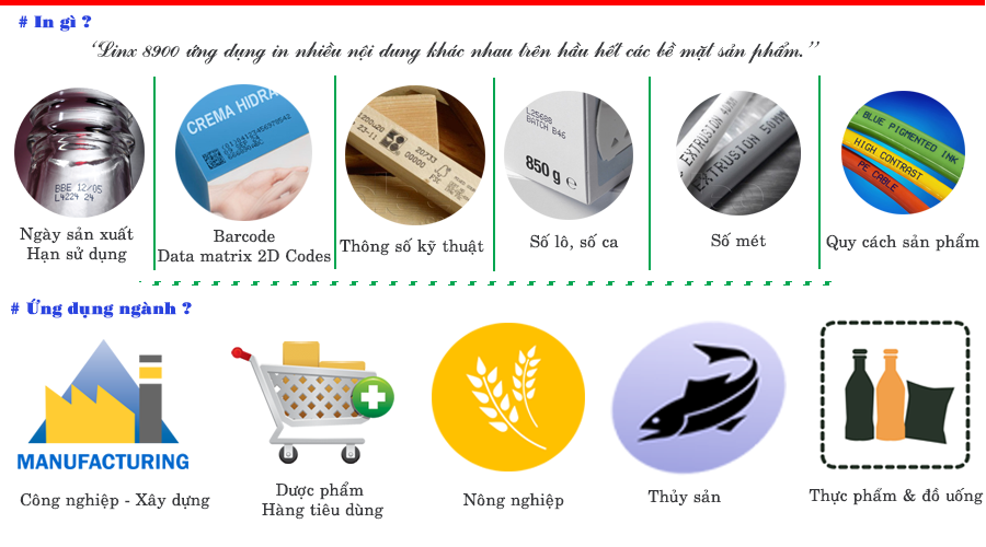 Máy in phun Linx 8900